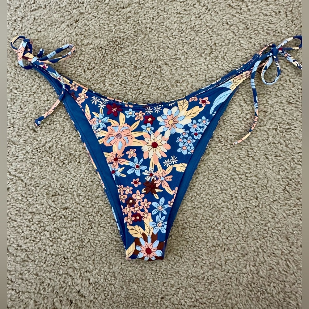 Roxy Floral Tie Bikini Bottoms